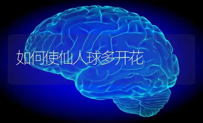 如何使仙人球多开花 | 特种种植