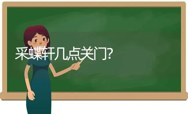 采蝶轩几点关门？ | 多肉养殖