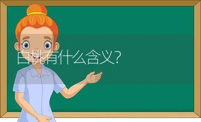 白桃有什么含义？ | 多肉养殖