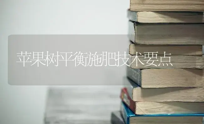 苹果树平衡施肥技术要点 | 果木种植