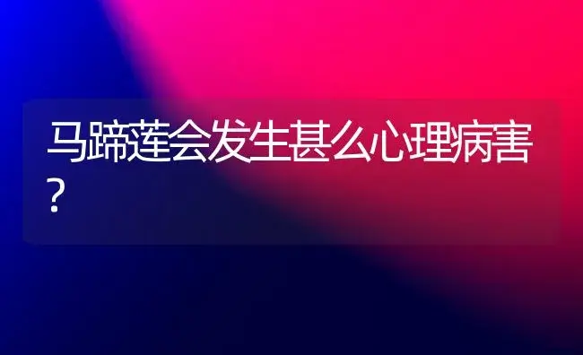 马蹄莲会发生甚么心理病害? | 家庭养花