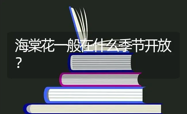 海棠花一般在什么季节开放？ | 绿植常识