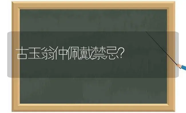 古玉翁仲佩戴禁忌？ | 多肉养殖