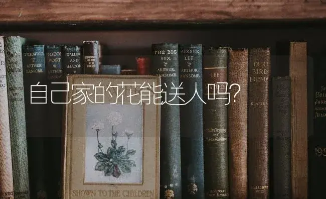 自己家的花能送人吗？ | 绿植常识