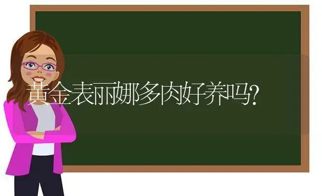 黄金表丽娜多肉好养吗？ | 多肉养殖