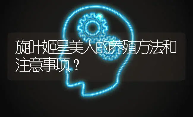 旋叶姬星美人的养殖方法和注意事项？ | 多肉养殖