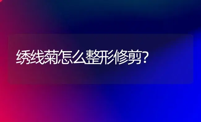 绣线菊怎么整形修剪？ | 绿植常识