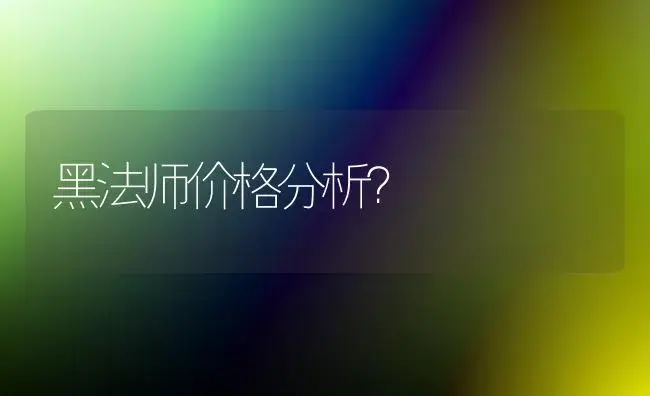 黑法师价格分析？ | 多肉养殖