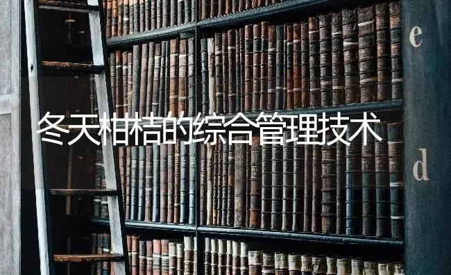 冬天柑桔的综合管理技术 | 特种种植