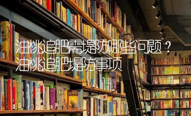 油桃追肥需堤防哪些问题？油桃追肥堤防事项 | 果木种植