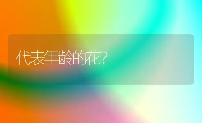 代表年龄的花？ | 多肉养殖