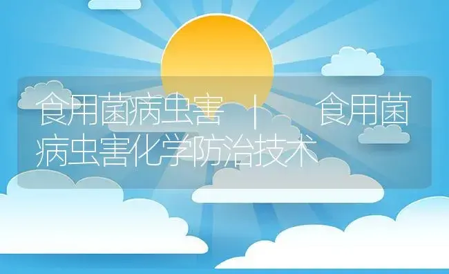 食用菌病虫害化学防治技术 | 菌菇种植