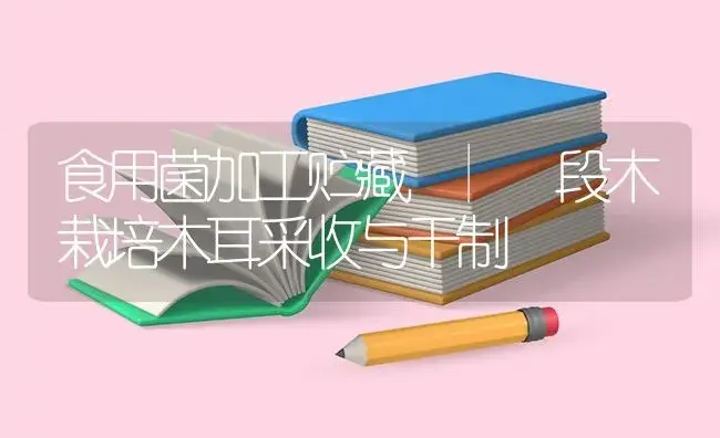 段木栽培木耳采收与干制 | 菌菇种植