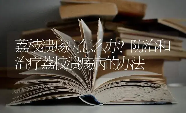 荔枝溃疡病怎么办？防治和治疗荔枝溃疡病的办法 | 果木种植