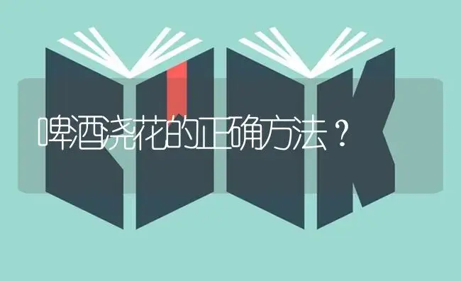 啤酒浇花的正确方法？ | 绿植常识