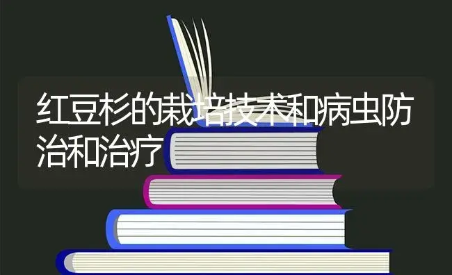 红豆杉的栽培技术和病虫防治和治疗 | 特种种植