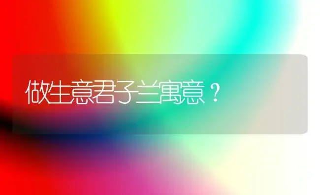 做生意君子兰寓意？ | 绿植常识