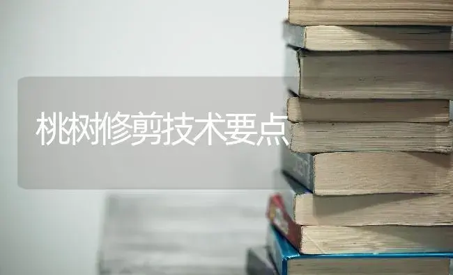 桃树修剪技术要点 | 果木种植