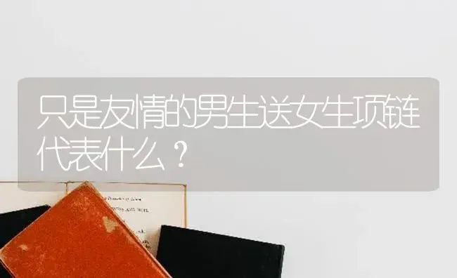 只是友情的男生送女生项链代表什么？ | 绿植常识