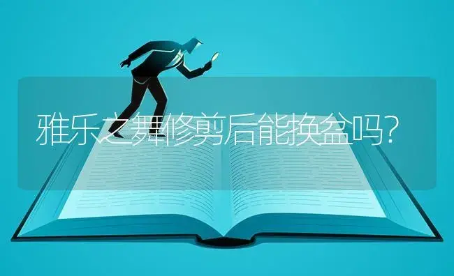 雅乐之舞修剪后能换盆吗？ | 多肉养殖