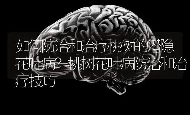 如何防治和治疗桃树的潜隐花叶病？桃树花叶病防治和治疗技巧 | 果木种植