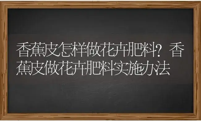 香蕉皮怎样做花卉肥料？香蕉皮做花卉肥料实施办法 | 果木种植