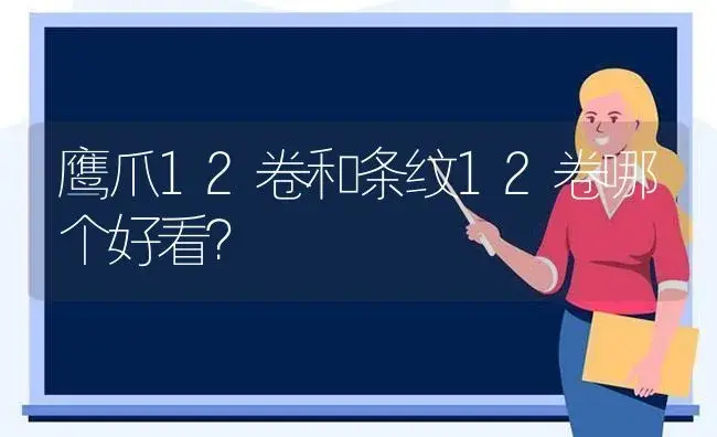 鹰爪12卷和条纹12卷哪个好看？ | 多肉养殖