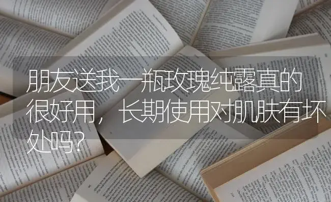 朋友送我一瓶玫瑰纯露真的很好用，长期使用对肌肤有坏处吗？ | 绿植常识