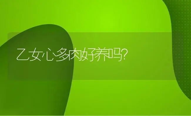 乙女心多肉好养吗？ | 多肉养殖