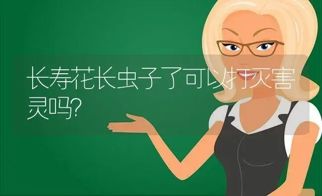 长寿花长虫子了可以打灭害灵吗？ | 多肉养殖