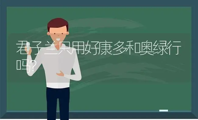 君子兰只用好康多和奥绿行吗？ | 绿植常识