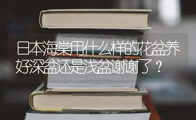 日本海棠用什么样的花盆养好深盆还是浅盆谢谢了？ | 绿植常识