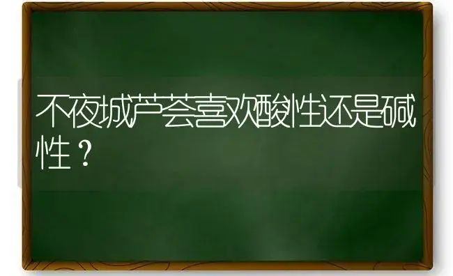 不夜城芦荟喜欢酸性还是碱性？ | 多肉养殖