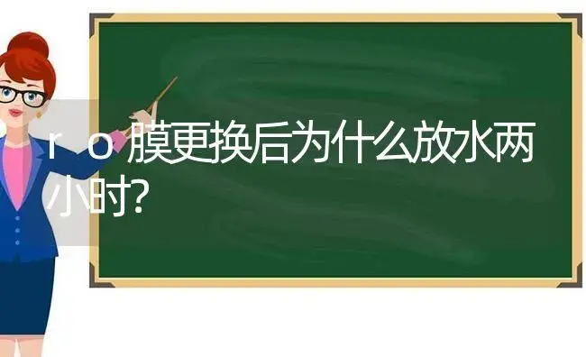 ro膜更换后为什么放水两小时？ | 绿植常识