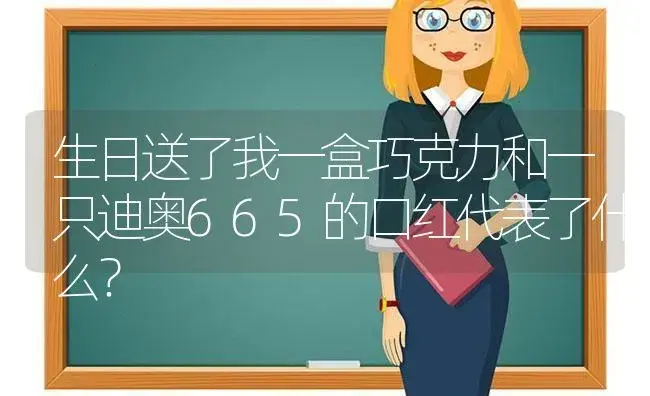 生日送了我一盒巧克力和一只迪奥665的口红代表了什么？ | 绿植常识