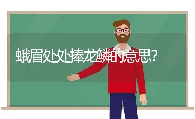 蛾眉处处捧龙鳞的意思？ | 多肉养殖