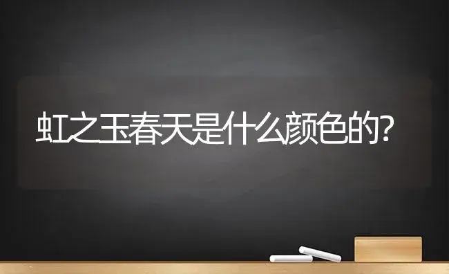 虹之玉春天是什么颜色的？ | 多肉养殖