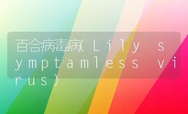 百合病毒病(Lily symptamless virus) | 家庭养花