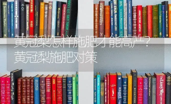 黄冠梨怎样施肥才能高产？黄冠梨施肥对策 | 果木种植