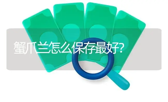 蟹爪兰怎么保存最好？ | 多肉养殖