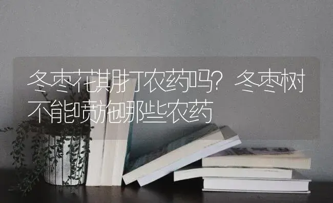 冬枣花期打农药吗？冬枣树不能喷施哪些农药 | 果木种植