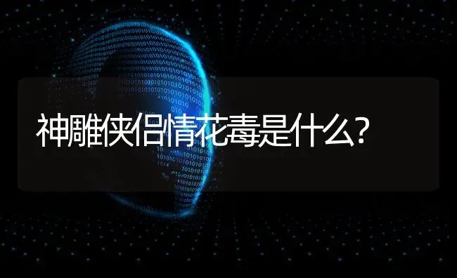 神雕侠侣情花毒是什么？ | 绿植常识