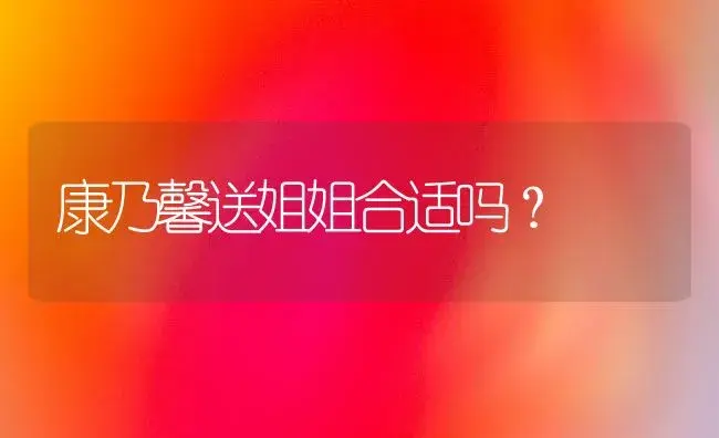 康乃馨送姐姐合适吗？ | 绿植常识