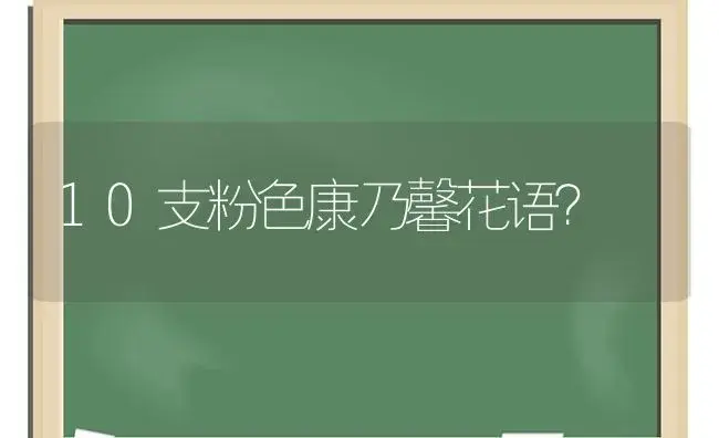 10支粉色康乃馨花语？ | 绿植常识