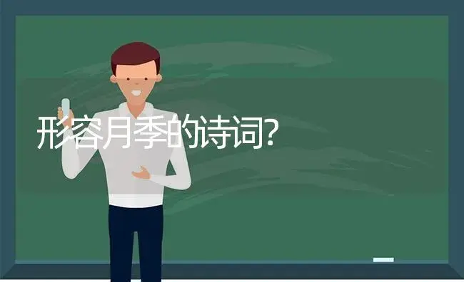 形容月季的诗词？ | 绿植常识