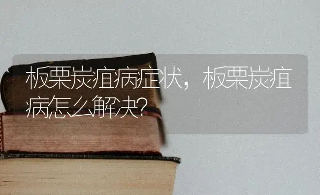 板栗炭疽病症状，板栗炭疽病怎么解决？ | 果木种植