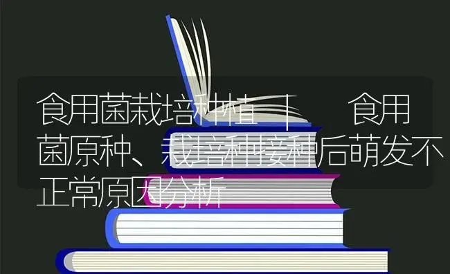 食用菌原种、栽培种接种后萌发不正常原因分析 | 菌菇种植