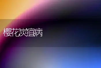 樱花炭疽病