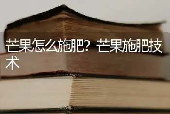 芒果怎么施肥？芒果施肥技术